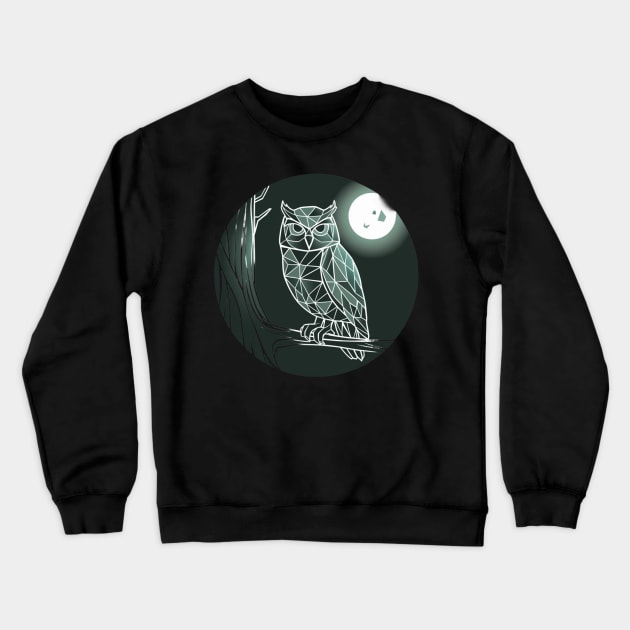 Owl jolson Owl night Crewneck Sweatshirt by elmouden123